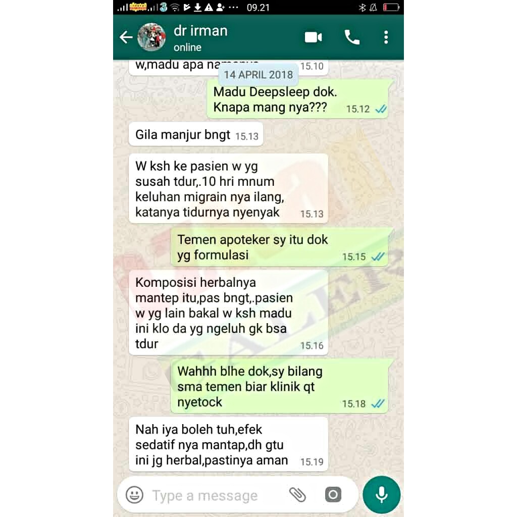 Review Testimoni Pengguna Madu Deep Sleep