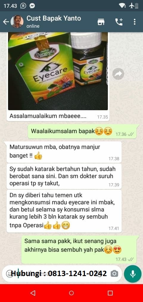 Testimoni Madu Eyecare