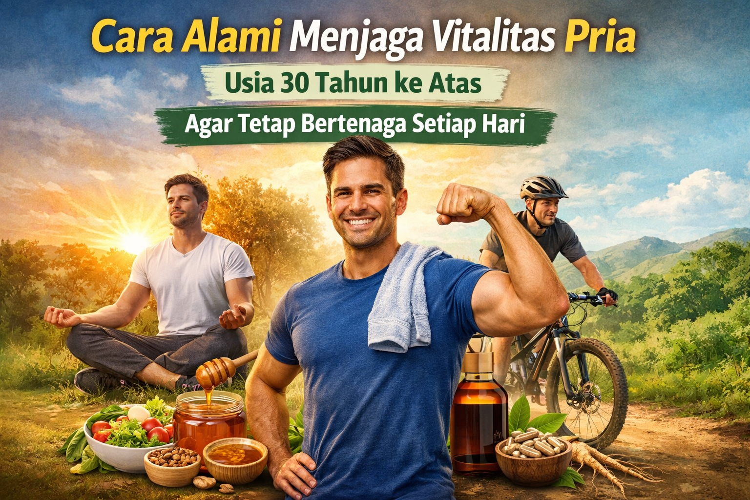 Cara Alami Menjaga Vitalitas Pria Usia 30 Tahun ke Atas Agar Tetap Bertenaga Setiap Hari