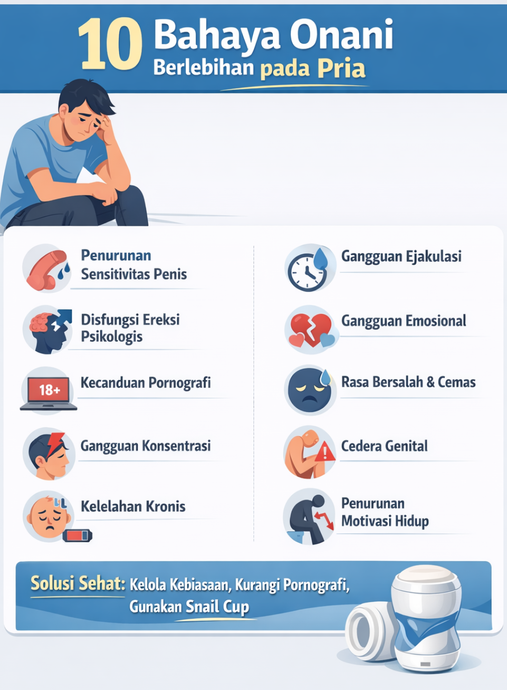 Bahaya Onani Berlebihan pada Pria